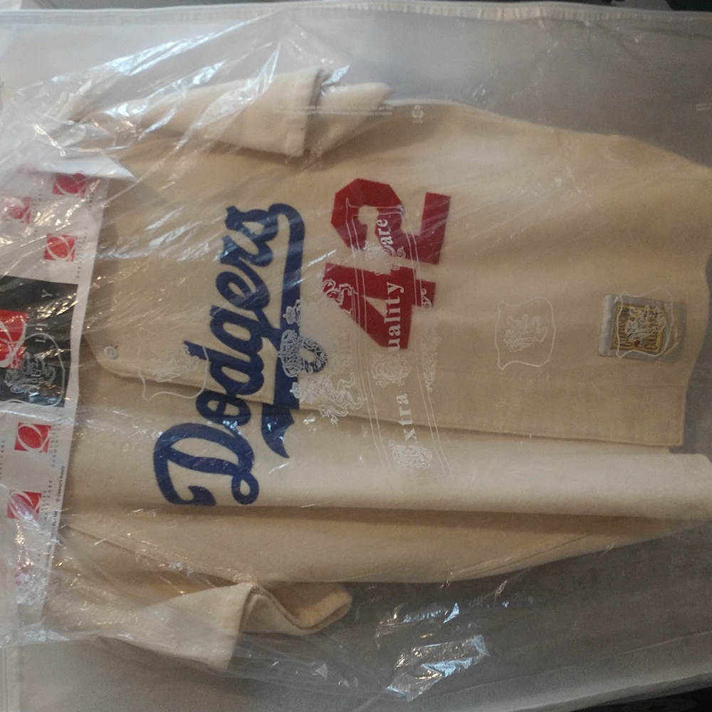 Brooklyn Dodgers #42 Jackie Robinson Cream Cooperstown Collection